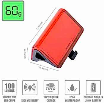 EASTPOWER BRIGIVA LW-R200 100 LM IP64 SU GEÇİRMEZ USB ARKA FAR - 4