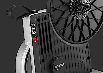 ELITE JUSTO2 INTERACTIVE HOMETRAINER+TRAVEL BLOCK+SHIMANO 11-34 12V RUBLE - 9