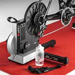 ELITE JUSTO2 INTERACTIVE HOMETRAINER+TRAVEL BLOCK+SHIMANO 11-34 12V RUBLE - 12