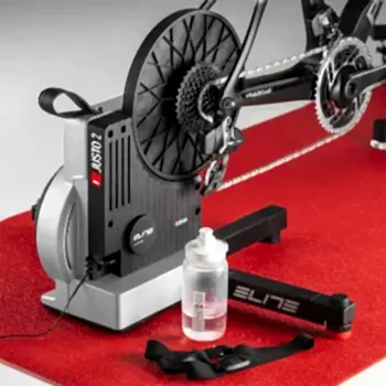 ELITE JUSTO2 INTERACTIVE HOMETRAINER+TRAVEL BLOCK+SHIMANO 11-34 12V RUBLE - 12
